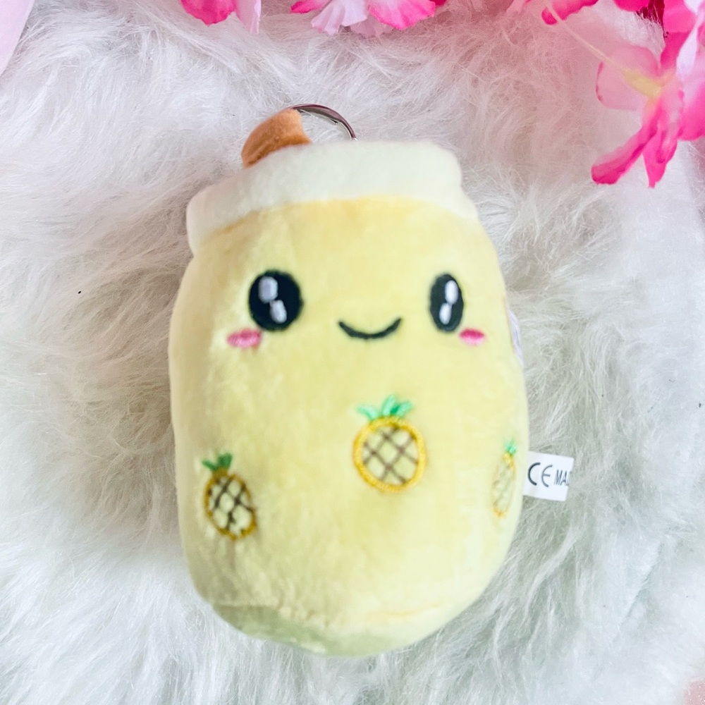 Cute Pineapple Plush Keychain